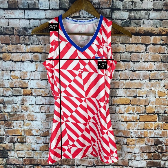 Nike Pro Women Geometric Fitted Tank Top - Picture 5 of 5